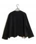 allureville (アルアバイル) ダブルクロスクルーネックAラインジャケット ブラック サイズ:1：12000円