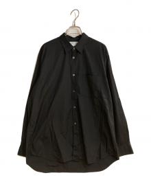 COMME des GARCONS SHIRT（コムデギャルソンシャツ）の古着「FOREVER WIDE CLASSIC コットンポプリンレギュラーカラーシャツ」｜ブラック
