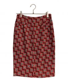 ETRO（エトロ）の古着「トータルパターンスカート」｜レッド