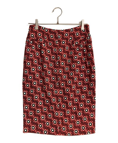 ETRO（エトロ）ETRO (エトロ) トータルパターンスカート レッド サイズ:42の古着・服飾アイテム
