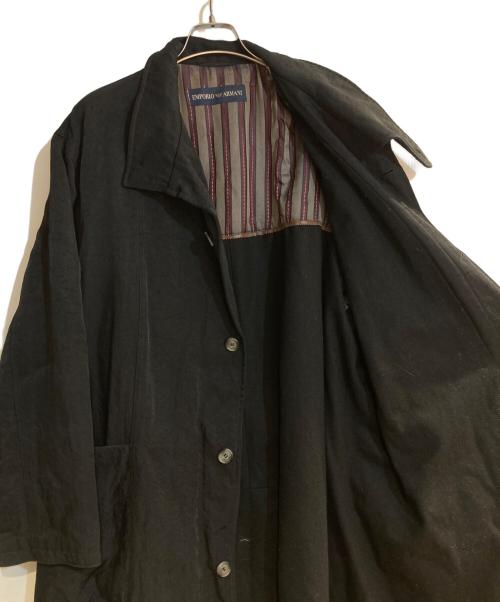 EMPORIO ARMANI（エンポリオ アルマーニ）EMPORIO ARMANI (エンポリオ アルマーニ) ロングベルテッドコート ブラック サイズ:不明の古着・服飾アイテム