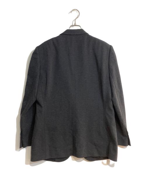 EMPORIO ARMANI（エンポリオ アルマーニ）EMPORIO ARMANI (エンポリオ アルマーニ) ラバー切替テーラードジャケット チャコールグレー サイズ:54の古着・服飾アイテム