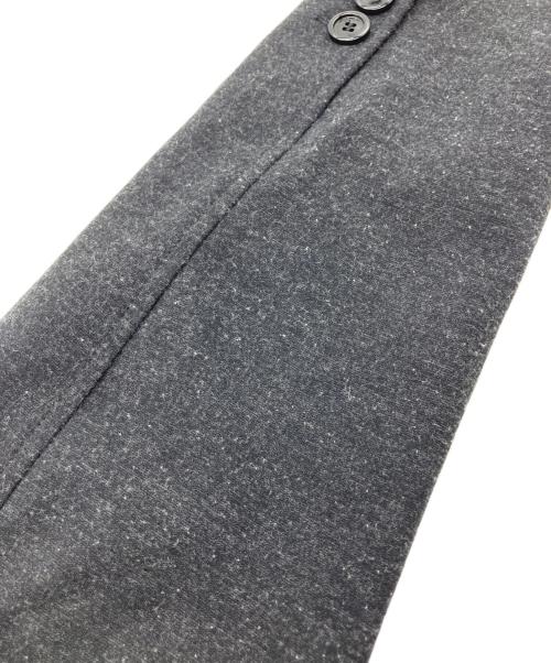 EMPORIO ARMANI（エンポリオ アルマーニ）EMPORIO ARMANI (エンポリオ アルマーニ) ラバー切替テーラードジャケット チャコールグレー サイズ:54の古着・服飾アイテム