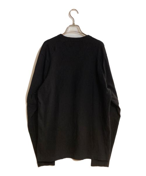 Y-3（ワイスリー）Y-3 (ワイスリー) クレープ ジャージー ロングスリーブTシャツ ブラック サイズ:Sの古着・服飾アイテム