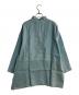 YACCO MARICARD (ヤッコマリカルド) シルクリネンコンビワイドシャツ ブルー サイズ:M：10000円