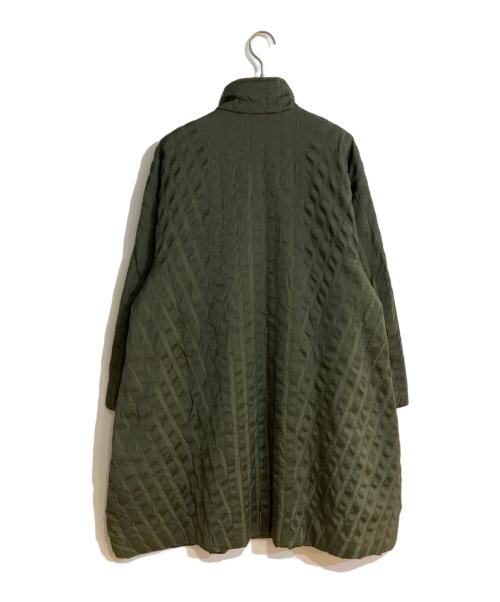 YACCO MARICARD（ヤッコマリカルド）YACCO MARICARD (ヤッコマリカルド) 中綿Aラインナイロンコート グリーン サイズ:Mの古着・服飾アイテム