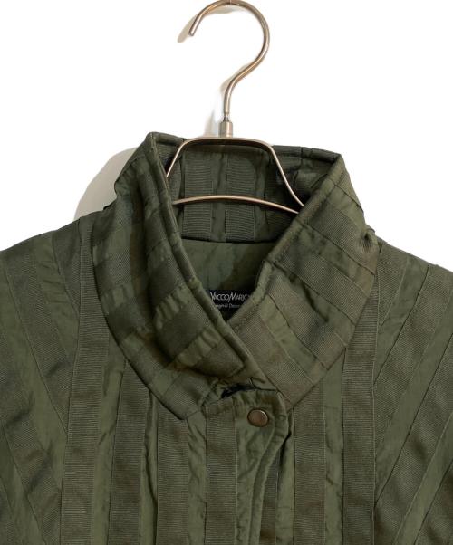 YACCO MARICARD（ヤッコマリカルド）YACCO MARICARD (ヤッコマリカルド) 中綿Aラインナイロンコート グリーン サイズ:Mの古着・服飾アイテム