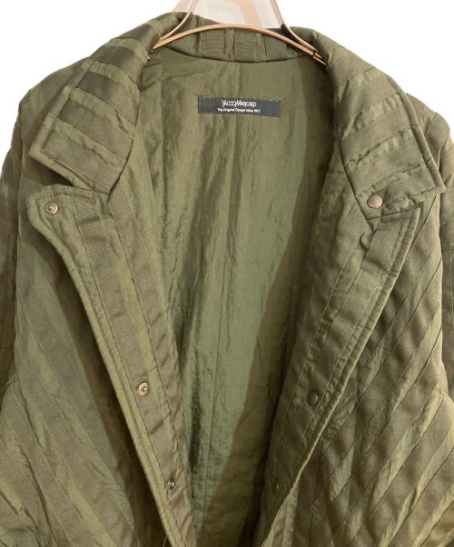 YACCO MARICARD（ヤッコマリカルド）YACCO MARICARD (ヤッコマリカルド) 中綿Aラインナイロンコート グリーン サイズ:Mの古着・服飾アイテム