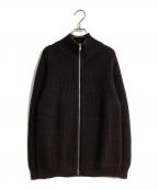 BATONERバトナ―）の古着「SIGNATURE DRIVERS KNIT/シグネチャードライバーズニット」｜ブラウン