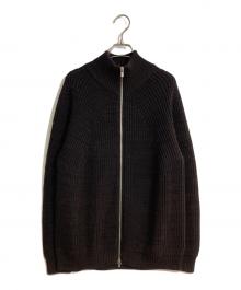 BATONER（バトナ―）の古着「SIGNATURE DRIVERS KNIT/シグネチャードライバーズニット」｜ブラウン