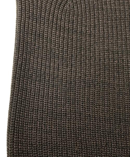 BATONER（バトナ―）BATONER (バトナ―) SIGNATURE DRIVERS KNIT/シグネチャードライバーズニット ブラウン サイズ:２の古着・服飾アイテム