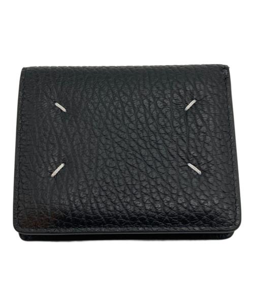 Maison Margiela（メゾンマルジェラ）Maison Margiela (メゾンマルジェラ) 4ステッチ 二つ折り ウォレット ブラックの古着・服飾アイテム