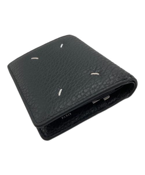 Maison Margiela（メゾンマルジェラ）Maison Margiela (メゾンマルジェラ) 4ステッチ 二つ折り ウォレット ブラックの古着・服飾アイテム