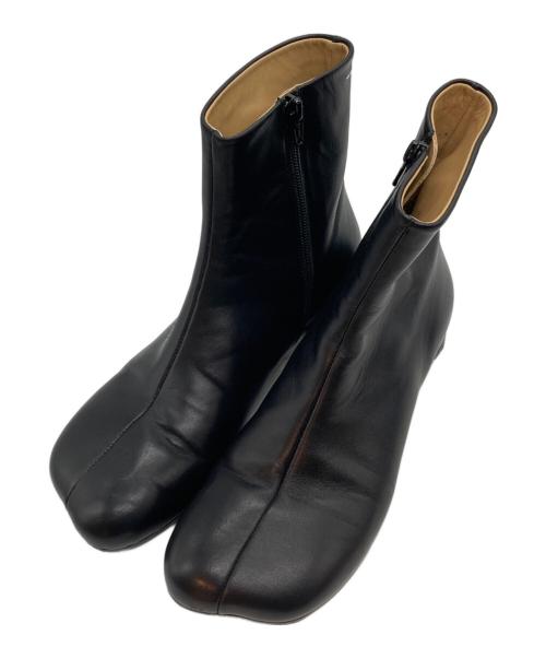 MM6 Maison Margiela（エムエムシックスメゾンマルジェラ）MM6 Maison Margiela (エムエムシックスメゾンマルジェラ) アナトミックアンクルブーツ ブラック サイズ:SIZE 36 1/2の古着・服飾アイテム