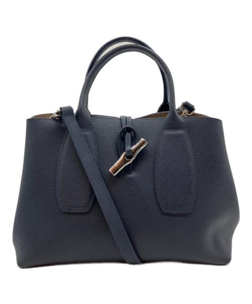 LONGCHAMP（ロンシャン）LONGCHAMP (ロンシャン) 2WAYバッグ ブルーの古着・服飾アイテム