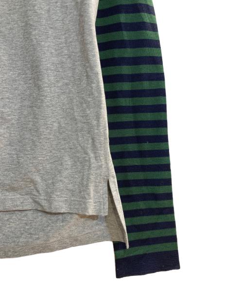 Vivienne Westwood RED LABEL（ヴィヴィアンウエストウッドレッドレーベル）Vivienne Westwood RED LABEL (ヴィヴィアンウエストウッドレッドレーベル) メッシュ切替コットンカーディガン グレー サイズ:2の古着・服飾アイテム