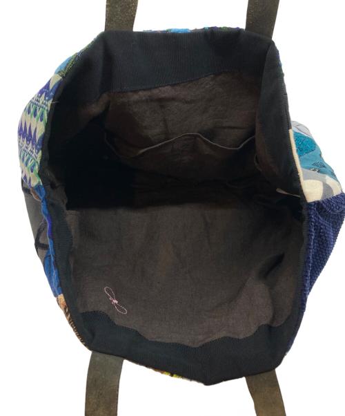 mina perhonen（ミナ ペルホネン）mina perhonen (ミナ ペルホネン) ピースバッグ ネイビーの古着・服飾アイテム