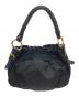 PRADA (プラダ) ギャザーリボンハンドバッグ ブラック：47000円