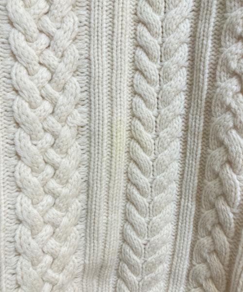 SUPREME（シュプリーム）SUPREME (シュプリーム) Applique Cable Knit Sweater Ivory ベージュ サイズ:XLの古着・服飾アイテム