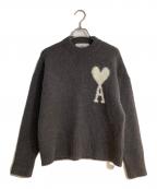 AMI PARISアミ パリス）の古着「OFF WHITE ADC SWEATER/オフホワイト エーディーシー セーター 」｜グレー