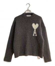 AMI PARIS（アミ パリス）の古着「OFF WHITE ADC SWEATER/オフホワイト エーディーシー セーター 」｜グレー