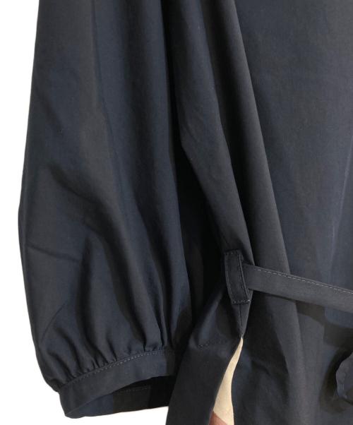 BLUE LABEL CRESTBRIDGE（ブルーレーベルクレストブリッジ）BLUE LABEL CRESTBRIDGE (ブルーレーベルクレストブリッジ) バイオエアフロークロスシャツワンピース ネイビー サイズ:38の古着・服飾アイテム