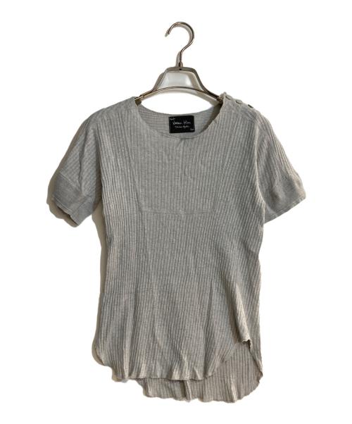 NUMBER (N)INE（ナンバーナイン）NUMBER (N)INE (ナンバーナイン) シルク混カットソー グレー サイズ:1の古着・服飾アイテム