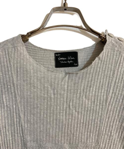 NUMBER (N)INE（ナンバーナイン）NUMBER (N)INE (ナンバーナイン) シルク混カットソー グレー サイズ:1の古着・服飾アイテム