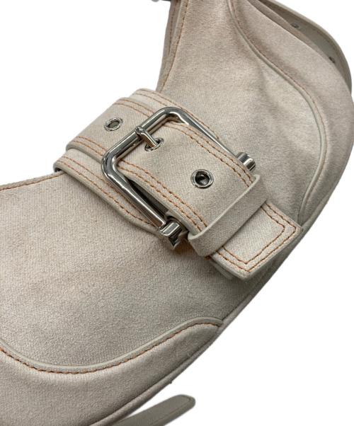 osoi（オソイ）osoi (オソイ) HOBO BROCLE ワンショルダーバッグ アイボリーの古着・服飾アイテム