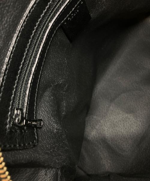 CELINE（セリーヌ）CELINE (セリーヌ) マカダムストライプハンドバッグ ブラックの古着・服飾アイテム