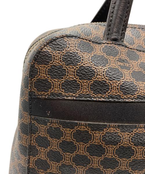 CELINE（セリーヌ）CELINE (セリーヌ) マカダムストライプハンドバッグ ブラックの古着・服飾アイテム