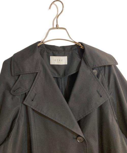 ETRE TOKYO（エトレトウキョウ）ETRE TOKYO (エトレトウキョウ) コンシャススリーブトレンチコート ブラック サイズ:Sの古着・服飾アイテム