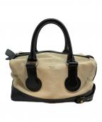 CELINEセリーヌ）の古着「ミニボストンバッグ」｜ホワイト