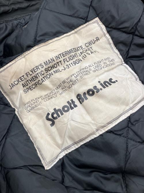 SCHOTT BROS.（ショットブロス）SCHOTT BROS. (ショットブロス) CWU-R フライトジャケット ブラック サイズ:Lの古着・服飾アイテム