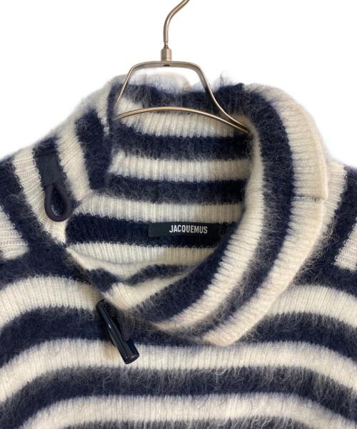 jacquemus（ジャックムス）JACQUEMUS (ジャックムス) Le Pull Marina セーター ネイビー×ホワイト サイズ:Mの古着・服飾アイテム