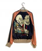 CHRISTIAN DADAクリスチャンダダ）の古着「浮世絵スカジャン」｜ブラック