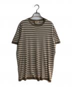 HERMESエルメス）の古着「コットンボーダーTシャツ」｜ブラウン