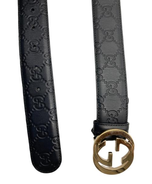 GUCCI（グッチ）GUCCI (グッチ) Gバックルベルト ブラックの古着・服飾アイテム