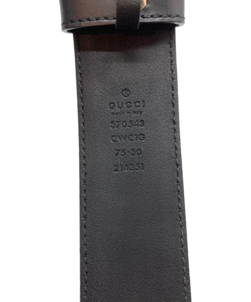 GUCCI（グッチ）GUCCI (グッチ) Gバックルベルト ブラックの古着・服飾アイテム