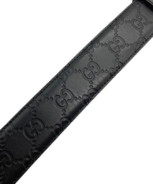 GUCCI（グッチ）GUCCI (グッチ) Gバックルベルト ブラックの古着・服飾アイテム