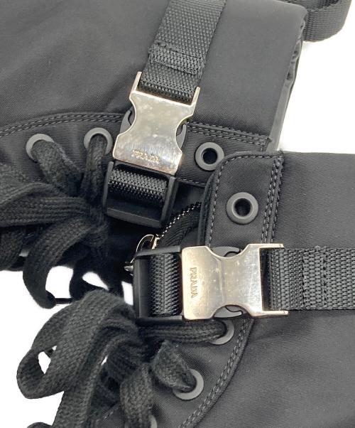 PRADA（プラダ）PRADA (プラダ) RE-NYLON WHEEL SNEAKERS/ナイロンホイールスニーカーズ ブラック サイズ:7の古着・服飾アイテム