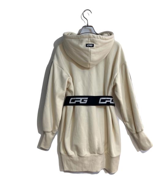 CPG（シーピージー）CPG (シーピージー) 裏フリースロングジップパーカー アイボリー サイズ:3の古着・服飾アイテム