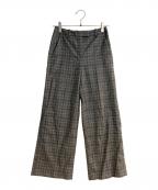 theory luxeセオリーリュクス）の古着「Roux Plaid Zaro Pant/ルー プレイド ザロ パンツ」｜グレー