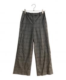 theory luxe（セオリーリュクス）の古着「Roux Plaid Zaro Pant/ルー プレイド ザロ パンツ」｜グレー