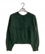 theory luxeセオリーリュクス）の古着「Fur Cashmere Elise Sweater/ファー カシミヤ エリーゼ セーター」｜グリーン