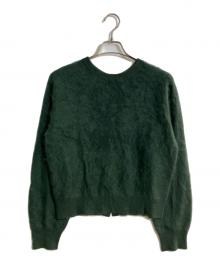 theory luxe（セオリーリュクス）の古着「Fur Cashmere Elise Sweater/ファー カシミヤ エリーゼ セーター」｜グリーン