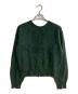 theory luxe（セオリーリュクス）の古着「Fur Cashmere Elise Sweater/ファー カシミヤ エリーゼ セーター」｜グリーン