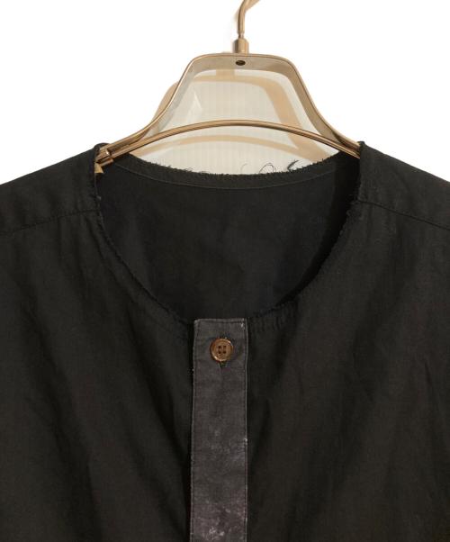 Yohji Yamamoto pour homme（ヨウジヤマモト プールオム）Yohji Yamamoto pour homme (ヨウジヤマモト プールオム) 切替 コットン シャツ ブラック サイズ:4の古着・服飾アイテム