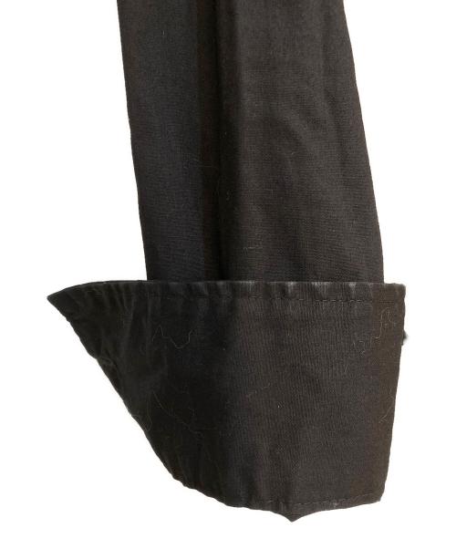 Yohji Yamamoto pour homme（ヨウジヤマモト プールオム）Yohji Yamamoto pour homme (ヨウジヤマモト プールオム) 切替 コットン シャツ ブラック サイズ:4の古着・服飾アイテム