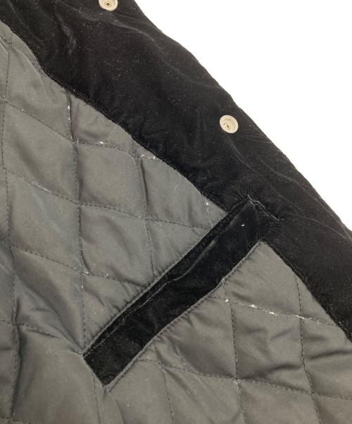 VANSON（バンソン）VANSON (バンソン) 50th Anniv. Bomber Jacket 別珍 ボーン 刺繍 ボンバー ジャケット/フィフティース アニバーサリー ボンバー ジャケット ブラック サイズ:Lの古着・服飾アイテム